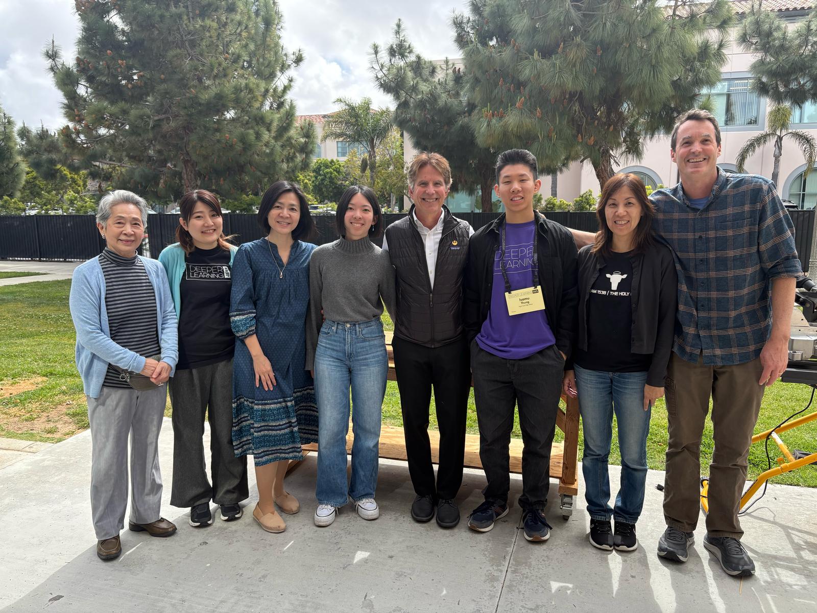 The team from DL Japan reunited in San Diego with John Santos, a HTH teacher