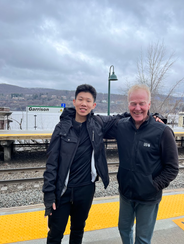 Isamu Thung and Peter Senge at Garrison, New York